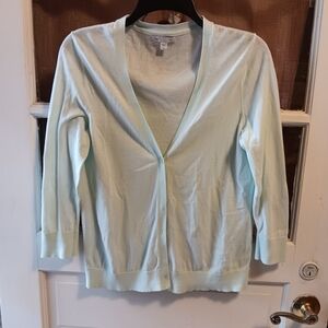 GAP Women's Light Green Cardigan Sweater
